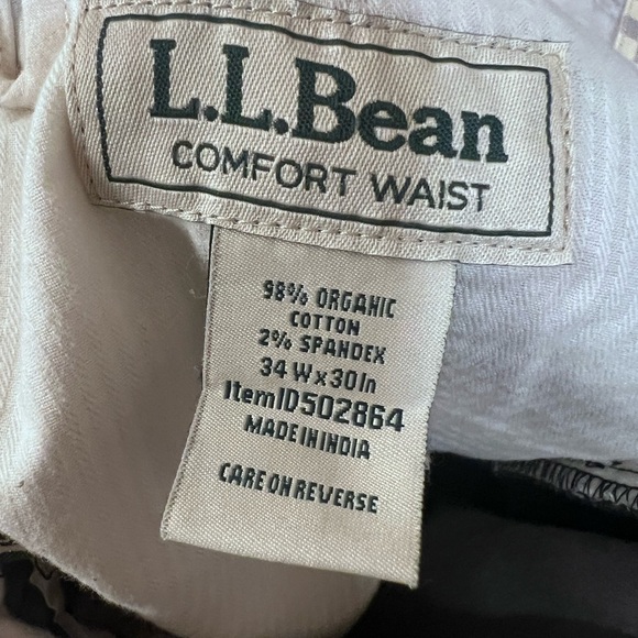 Men's L.L. Bean Black Corduroy Pants - 34/30 - Picture 2 of 6